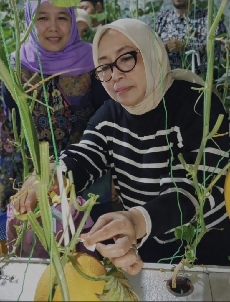 Kunjungan Menteri PPPA & Gubernur Jatim di Greenhouse Asram Edupark